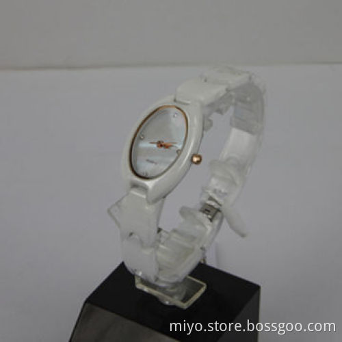 Oval Shape Small Mini Size Ceramic Watch with Japan Movement, Fancy, Stylish and Beautiful